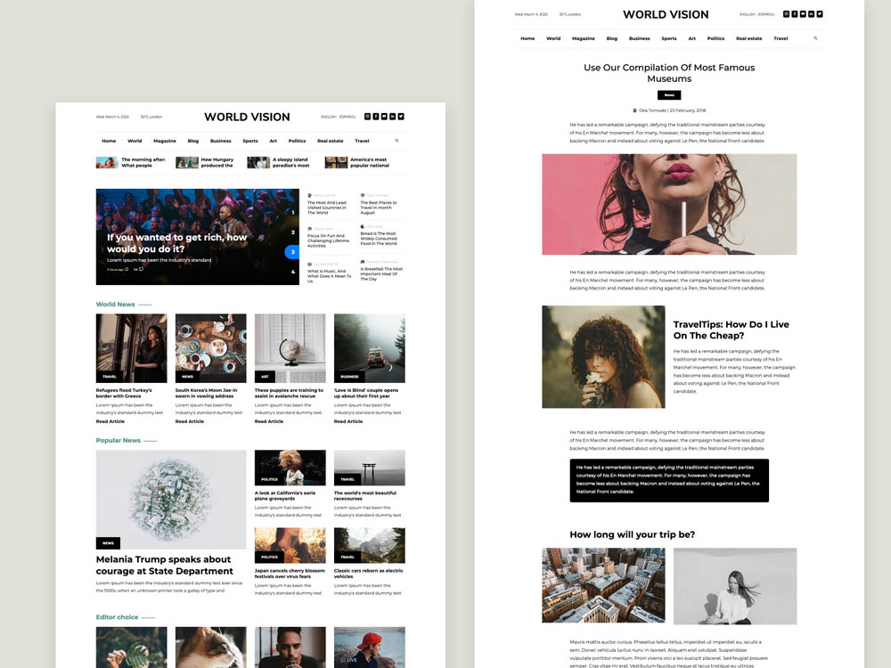 Magazine website