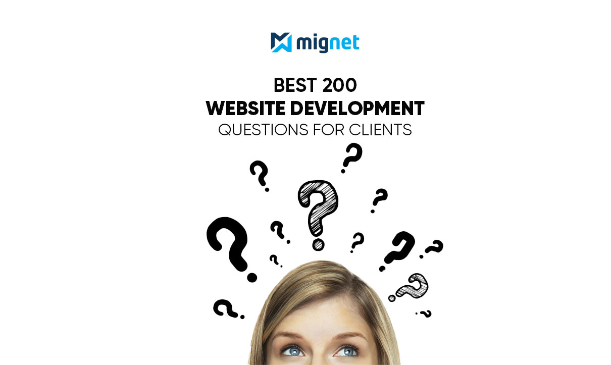 Website development questions for client